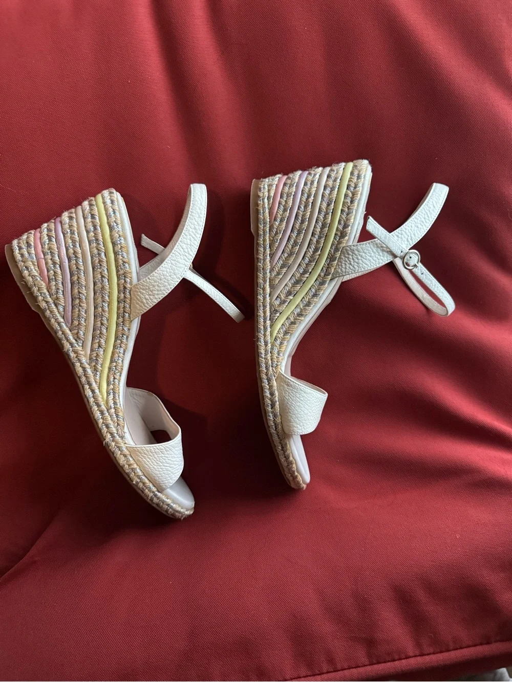 Women’s Cream Wedge Sandals – Elegant Summer  Sophia Webster Espadrille